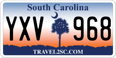 SC license plate YXV968