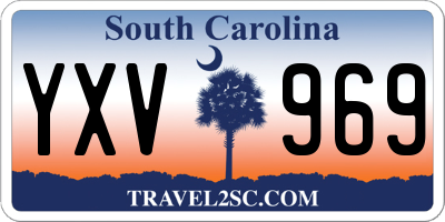 SC license plate YXV969