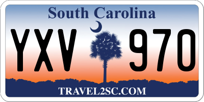 SC license plate YXV970