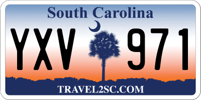 SC license plate YXV971