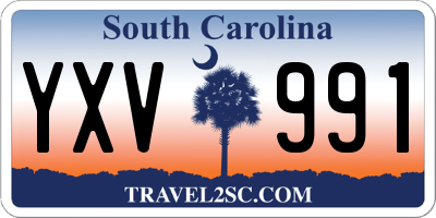 SC license plate YXV991