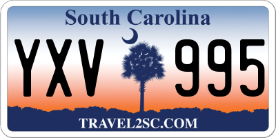 SC license plate YXV995