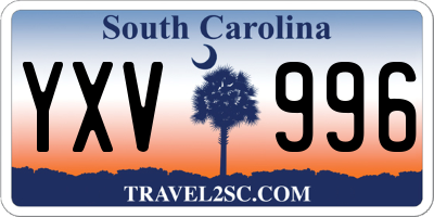 SC license plate YXV996