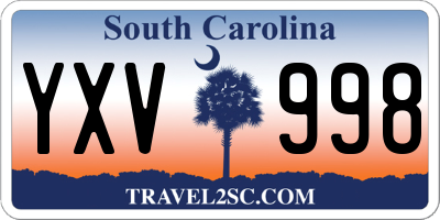 SC license plate YXV998