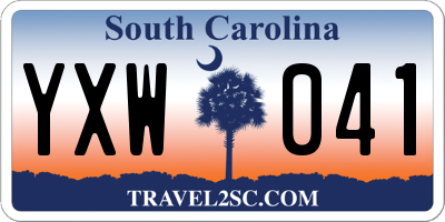 SC license plate YXW041