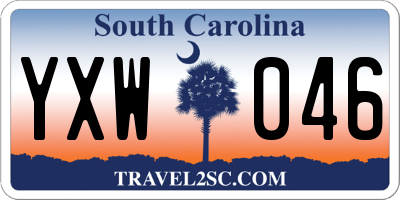 SC license plate YXW046