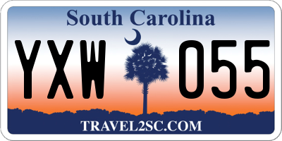 SC license plate YXW055