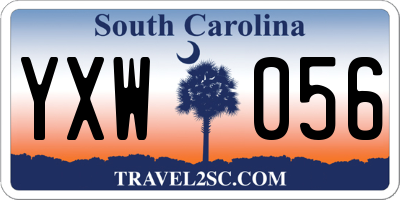 SC license plate YXW056