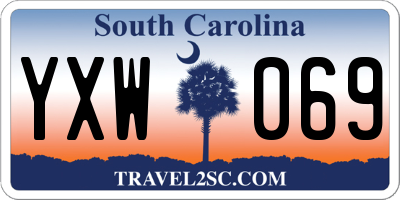 SC license plate YXW069