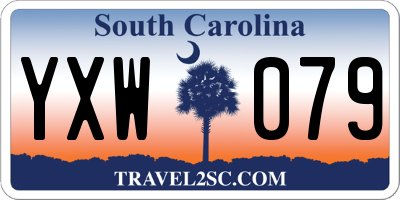 SC license plate YXW079