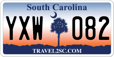 SC license plate YXW082