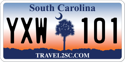 SC license plate YXW101