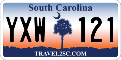 SC license plate YXW121