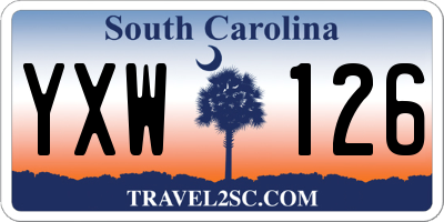 SC license plate YXW126