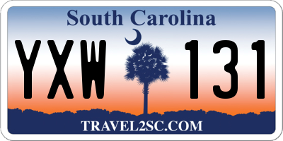 SC license plate YXW131