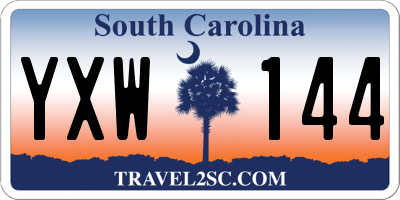 SC license plate YXW144
