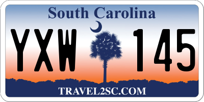 SC license plate YXW145