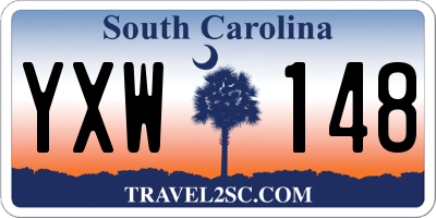 SC license plate YXW148