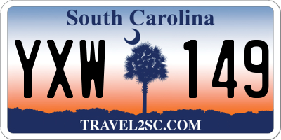 SC license plate YXW149