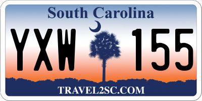 SC license plate YXW155