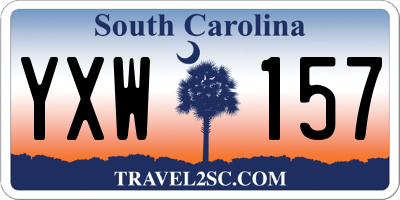 SC license plate YXW157