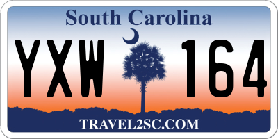 SC license plate YXW164