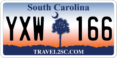 SC license plate YXW166