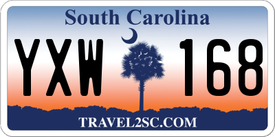 SC license plate YXW168