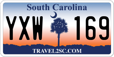 SC license plate YXW169