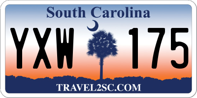 SC license plate YXW175