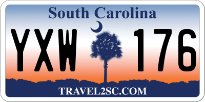 SC license plate YXW176
