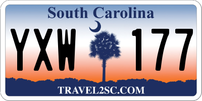 SC license plate YXW177
