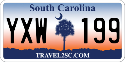 SC license plate YXW199