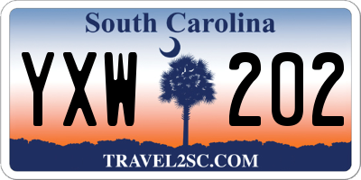 SC license plate YXW202