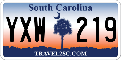 SC license plate YXW219