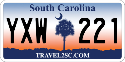 SC license plate YXW221