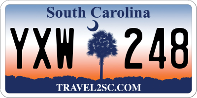 SC license plate YXW248