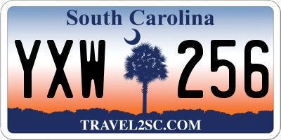 SC license plate YXW256