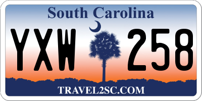 SC license plate YXW258