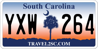 SC license plate YXW264