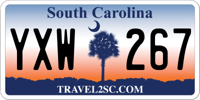 SC license plate YXW267