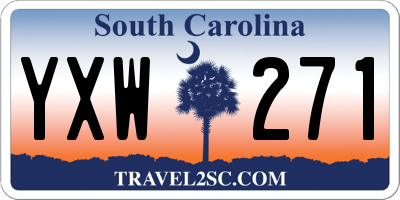 SC license plate YXW271