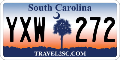 SC license plate YXW272