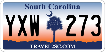 SC license plate YXW273