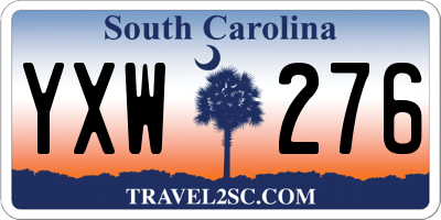 SC license plate YXW276