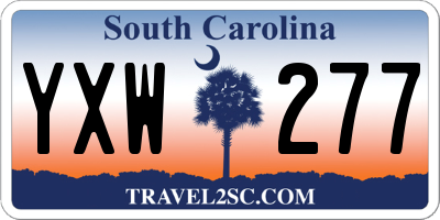 SC license plate YXW277