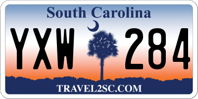 SC license plate YXW284