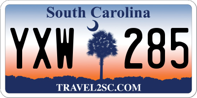 SC license plate YXW285