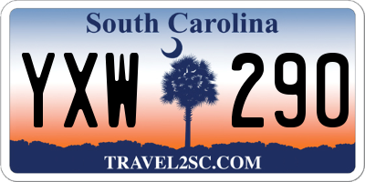 SC license plate YXW290