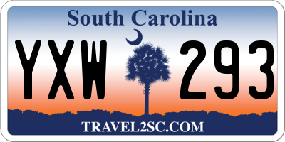 SC license plate YXW293
